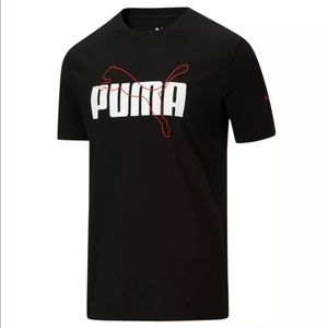 Puma Men’s Lined Up Short Sleeve Tee Size Medium